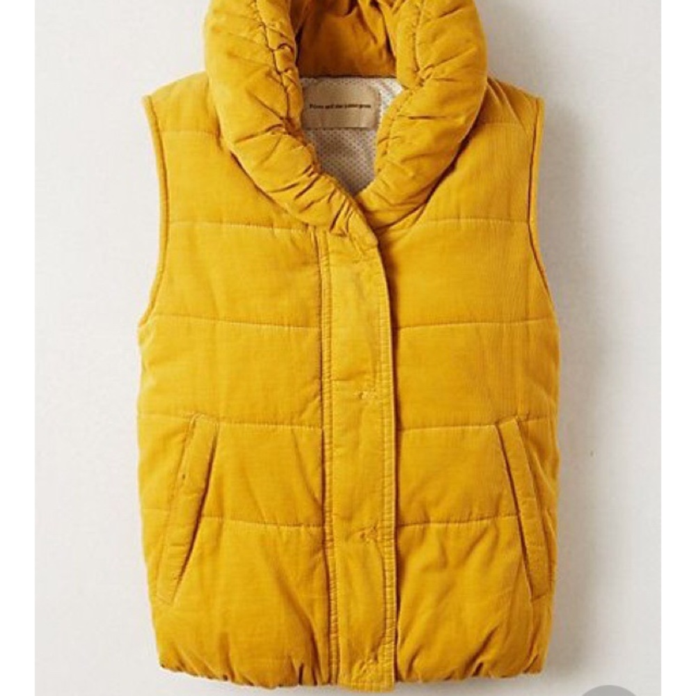 Anthropologie Corduroy Puffer Vest